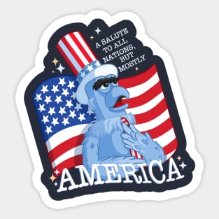 Salute to all Nations Sticker